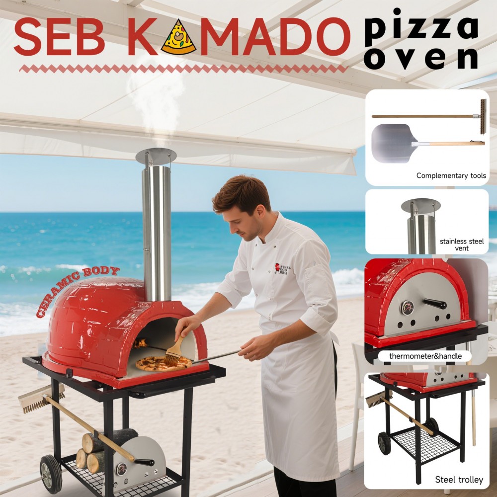 26inch outdoor woodfired pizza oven, comes with shavel and brush tools. Let's enjoy!!!